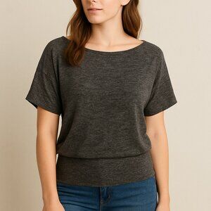Urban Episode Gray Dolman Sleeve Knit Sweater Top Women’s Size S/M